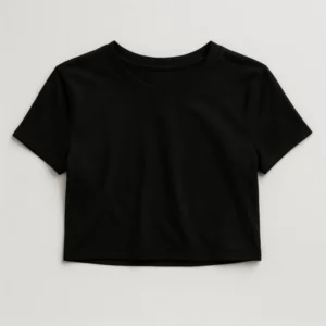 Camiseta Reunioon Crop · Negra